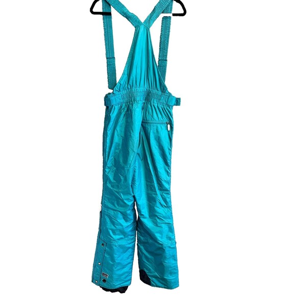 Spyder Ski Bib Pant Men S Teal Suspenders Snow Thinsulate Insulation Entrant VTG - Picture 7 of 16